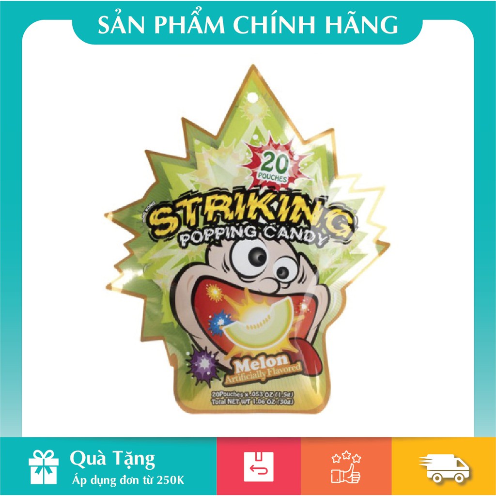 Kẹo nổ Striking vị Dưa lưới