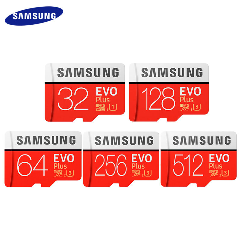 SAMSUNG Thẻ Nhớ 100% Chính Hãng 16gb 32gb 64gb 128gb 256gb 512gb Tốc Độ Cao 100 Mb / S Micro Sd Class 10 U3 -H / Tf Plus / Evo