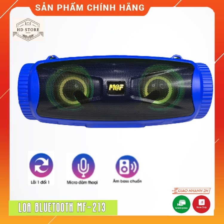 Loa Bluetooth MF-213 Plus Âm Thanh Cực Hay, Thiết Kế Trẻ Trung, Năng Động. Độ Bền Cực Cao, Dễ Dàng Sử Dụng