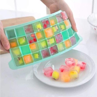 Khay làm đá silicon có nắp làm đá, làm thạch, làm kẹo 36 ô 3x3