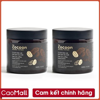 Combo 2 Cà phê Đắk lắk làm sạch da chết - tẩy da chết COCOON 200ML giúp loại bỏ tế bào chết, giúp da sáng mịn, đều màu