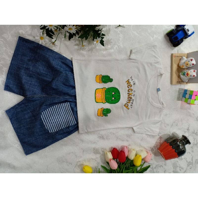Bộ quần áo bé trai mùa hè loại cao cấp, vải cotton, ảnh và video tự chụp, ảnh sao hàng vậy