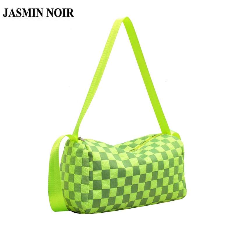 Túi JASMIN NOIR họa tiết sọc caro đơn giản thời trang cho nữ