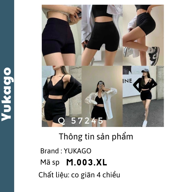 Quần legging nữ gen bụng nâng mông cạp cao đùi chất umi M00.S Yukago M.003.XL