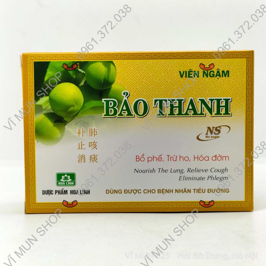 Viên ngậm Bảo Thanh hộp 20 viên