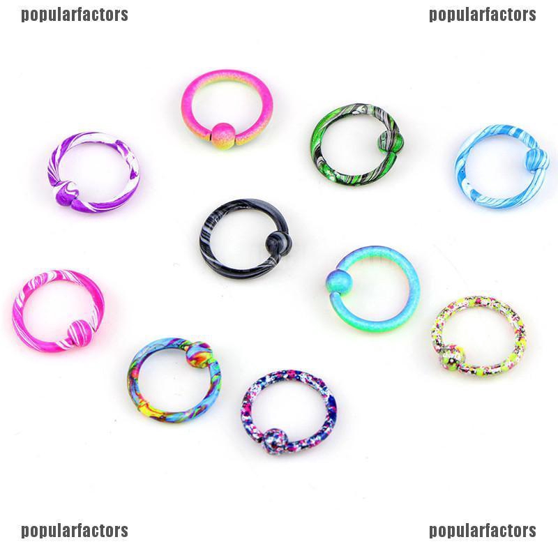 Bộ 10 Miếng Dán Mũi Tròn Màu Sắc Xinh Xắn Dễ Phối Đồ