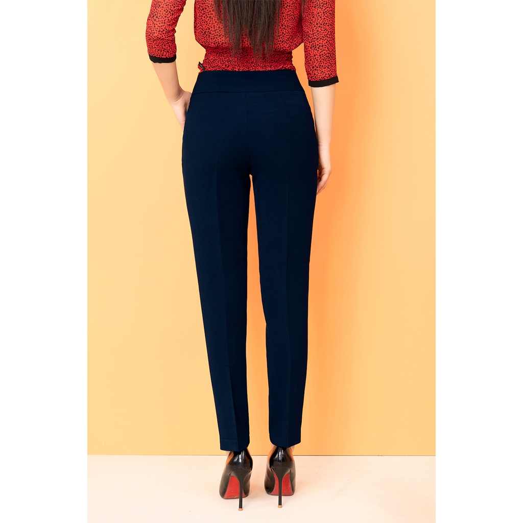 Quần Dài Công Sở Thiết Kế Luperi LFQD2123 Phối 2 Cúc Cạp Cao