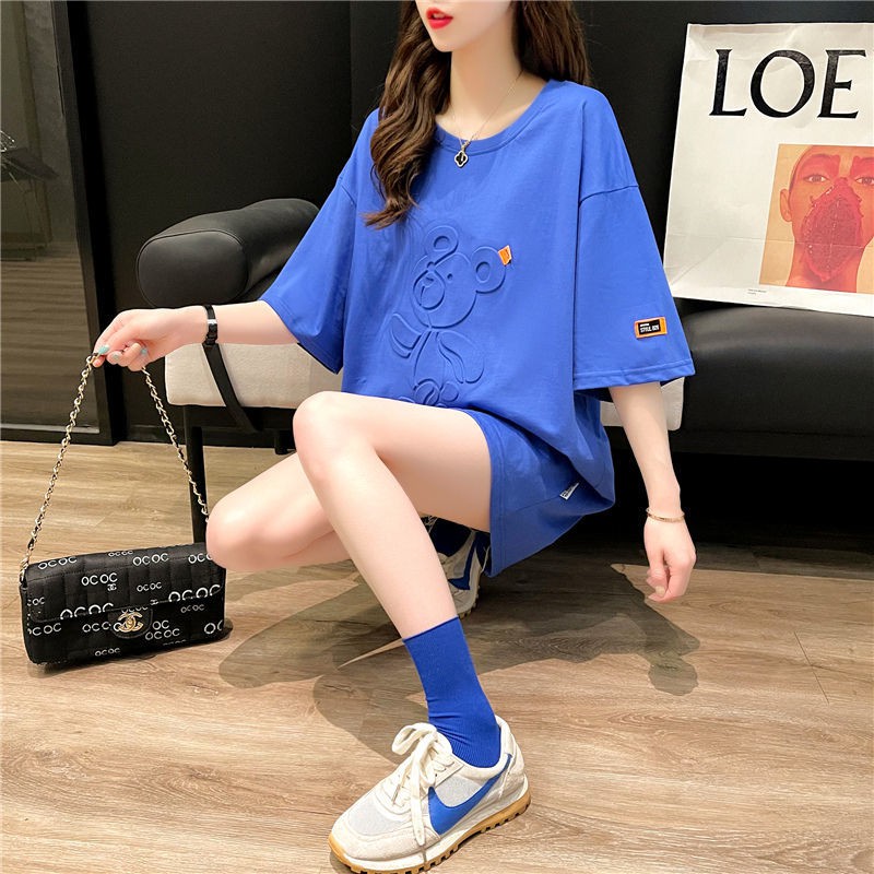 Áo Thun Tay Ngắn Dáng Rộng In Hình 3d Thời Trang Mùa Hè Phong Cách Hàn Quốc 2021 | BigBuy360 - bigbuy360.vn