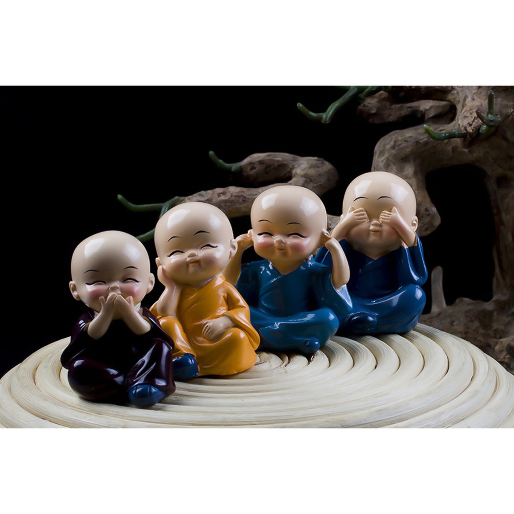 Bộ Tượng Tứ Không 4 Vị Hòa Thượng Phong Thủy