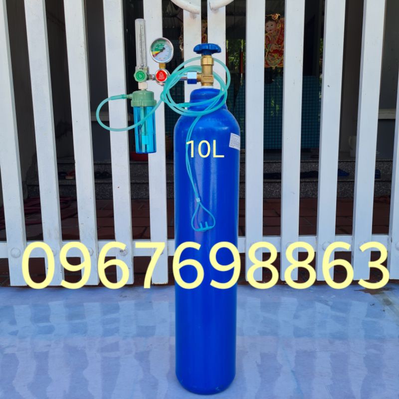 Trọn Bộ Bình Oxy Y Tế 10L Sử Dụng Ngay