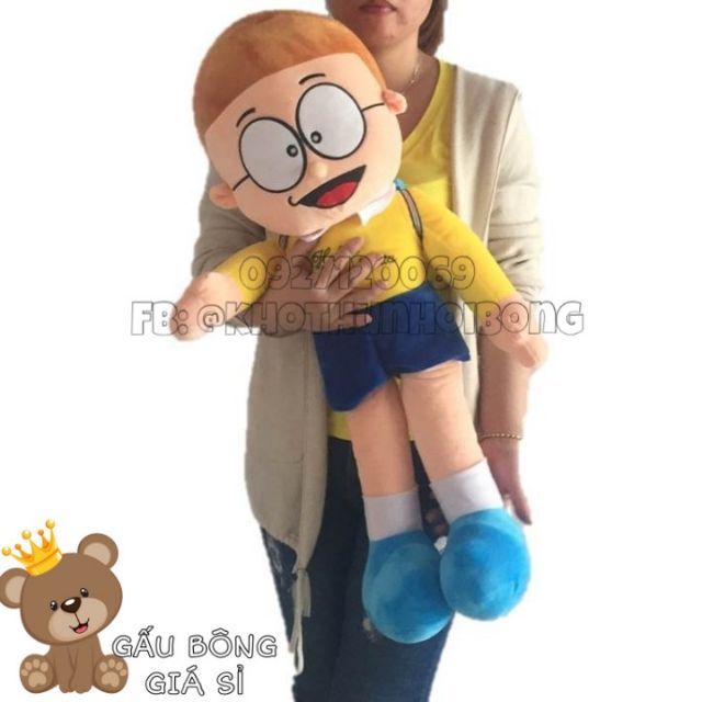 NOBITA NHỒI BÔNG SIZE LỚN [65cm] GẤU BÔNG NOBITA