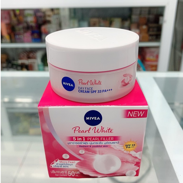 Kem dưỡng trắng da và se khít lỗ chân lông Nivea Ban Ngày SPF30 50ml