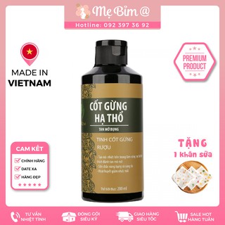 Cốt Gừng Hạ Thổ WONMOM đánh tan mỡ bụng, săn chắc vòng eo, sáng da, mờ các vết rạn, thâm 200ml