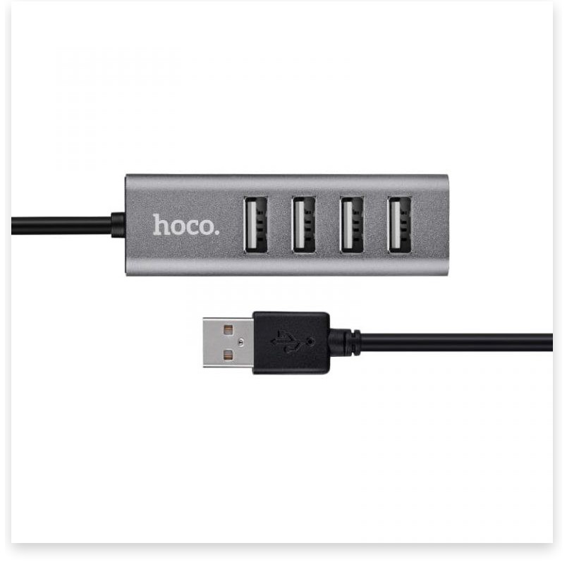 HUB 4 cổng USB Hoco HB1 tương thích cao chất liệu vỏ hợp kim nhôm cao cấp - MrPhukien