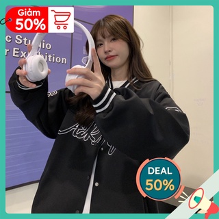 Áo bomber jacket dù 2 lớp unisex nam nữ dày đẹp