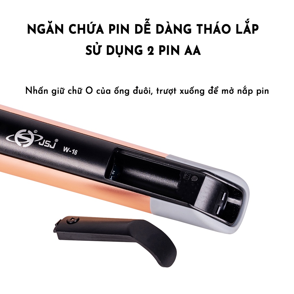 Micro karaoke không dây cao cấp JSJ W16 tích hợp màn hình led chuyên nghiệp công nghệ giảm tiếng ồn thông minh