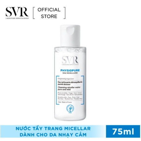 Nước tẩy trang SVR PHYSIOPURE Eau Micellaire dạng vi hạt dành cho da nhạy cảm (chính hãng)
