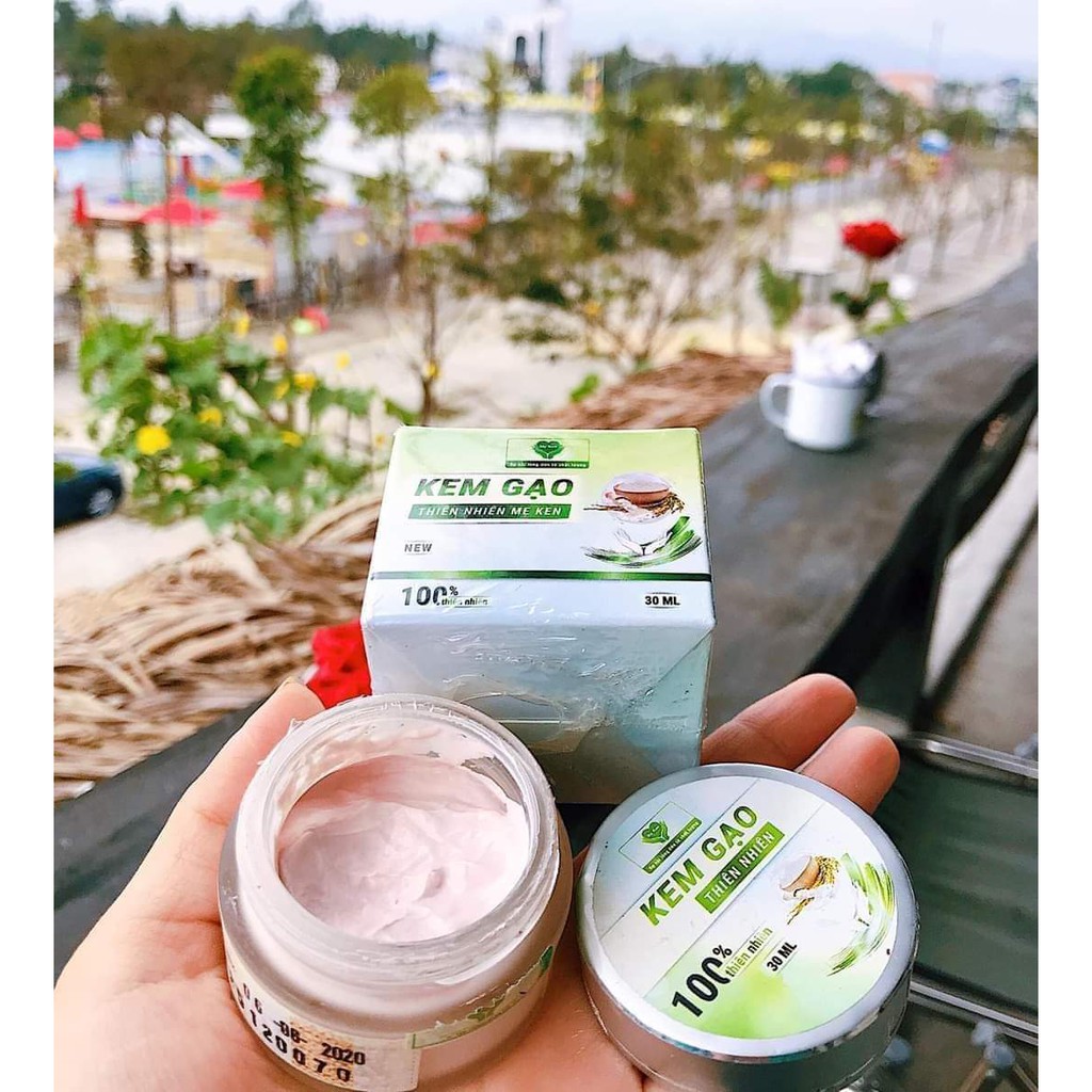 KEM GẠO THIÊN NHIÊN MẸ KEN-Hũ 30ml vừa chống nắng vừa makeup da thay phấn