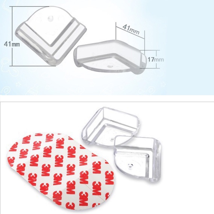 BỊT GÓC BÀN silicon miếng bọc bàn ghế kình hình trong suốt bảo vệ An toàn cho bé BABO TBB139