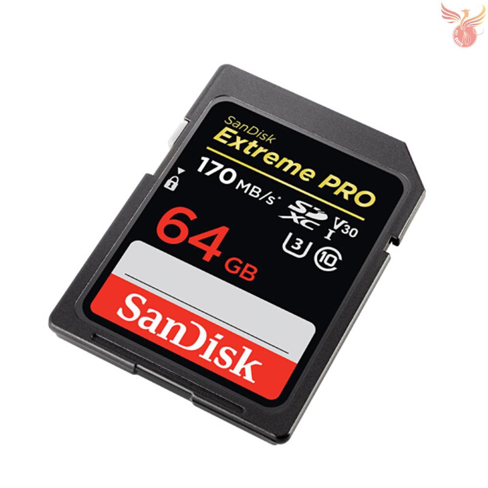 Thẻ nhớ SD SanDisk Extreme Pro SDHC 32GB U3 C10 V30 4K với tốc độ siêu nhanh đọc 95MB / giây và ghi 90MB / giây