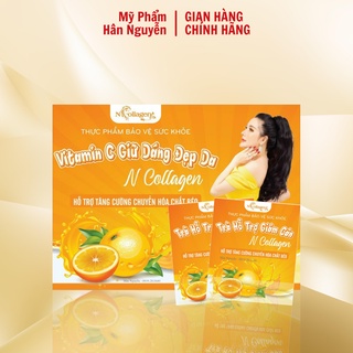 Trà giảm cân vị cam Ncollagen Hân Nguyễn 20 gói Giữ dáng đẹp da