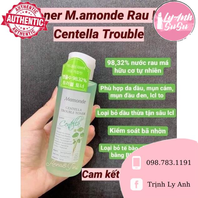 Toner Mamonde rau má Centella 150ml