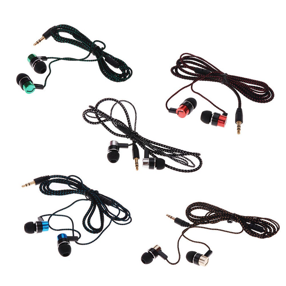 Tai Nghe Nhét Tai Dây Bện Thời Trang 3.5Mm