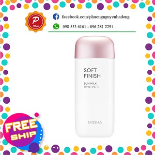 Kem Chống Nắng Missha Soft Finish Sun Milk SPF50+