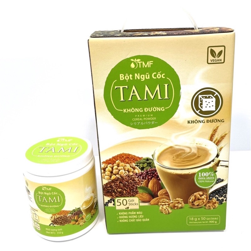 Bột ngũ cốc TAMI không đường - [Công ty Tâm Minh] [Natural Food Ohsawa]