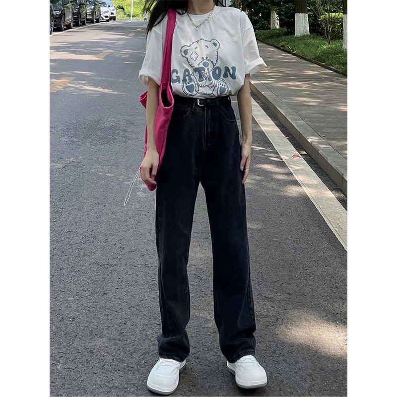 Quần jean nữ màu  đen skinny ống côn dài cạp lưng cao tôn dáng chất co dãn loại 1 style Hàn Quốc cá tính sành điệu