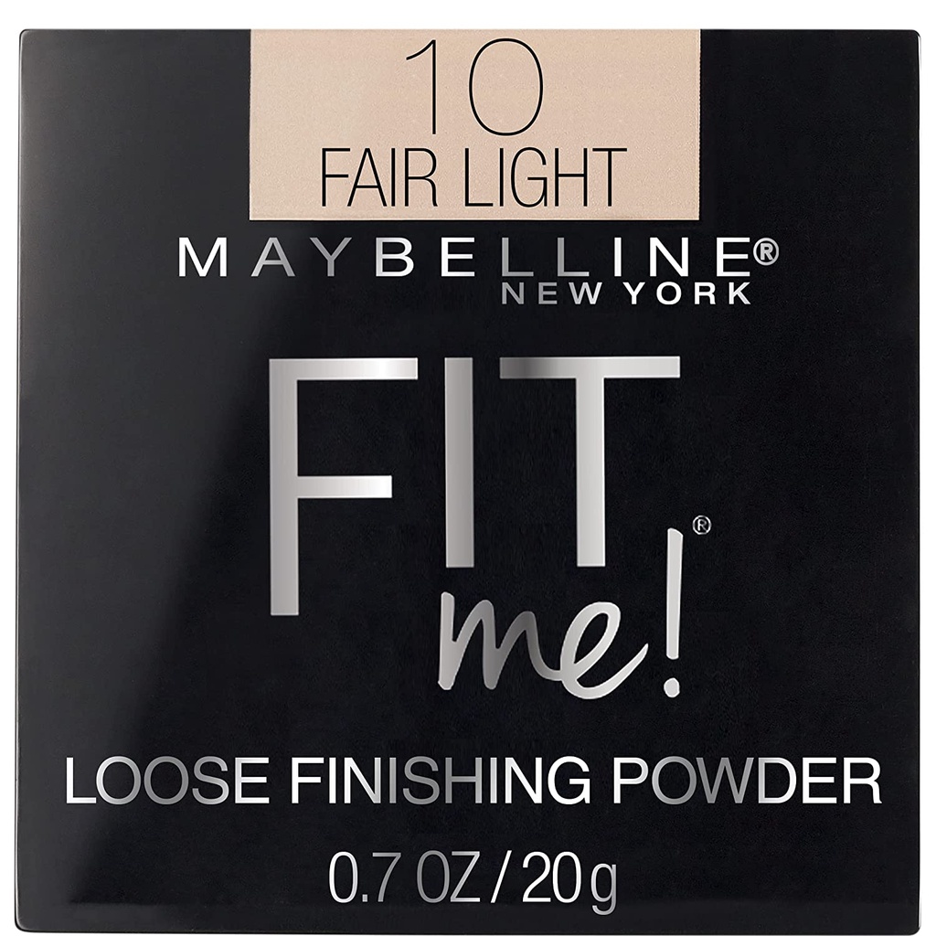 Phấn Phủ Bột Maybelline New York Fit Me Loose Finishing Powder, Fair Light/Light/Dark, 0.7 oz