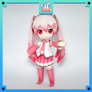 Mô hình giấy Anime Game Chibi Sakura Miku - Vocaloid