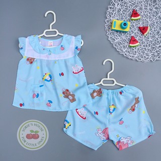 [Ảnh thật] [6-26kg] Bộ tole lanh ĐÙI bé gái
