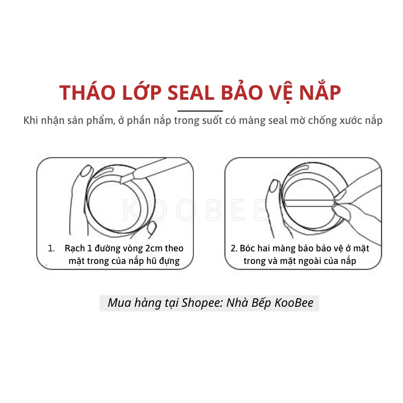 Hũ đựng gia vị nắp nam châm bằng thép không gỉ tiện lợi KooBee (NB04)