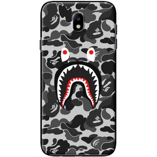 Ốp lưng Samsung J3 2018, J7 2018, J7 Pro, J3 Pro - Bape Xám Đen