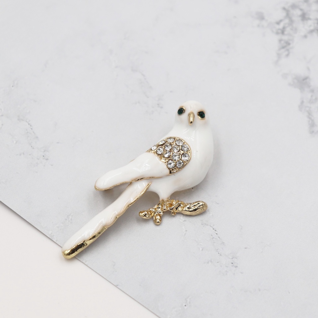 Ghim Cài Áo Hình Chim Bồ Câu Thời Trang Thanh Lịch Dành Cho Nữ