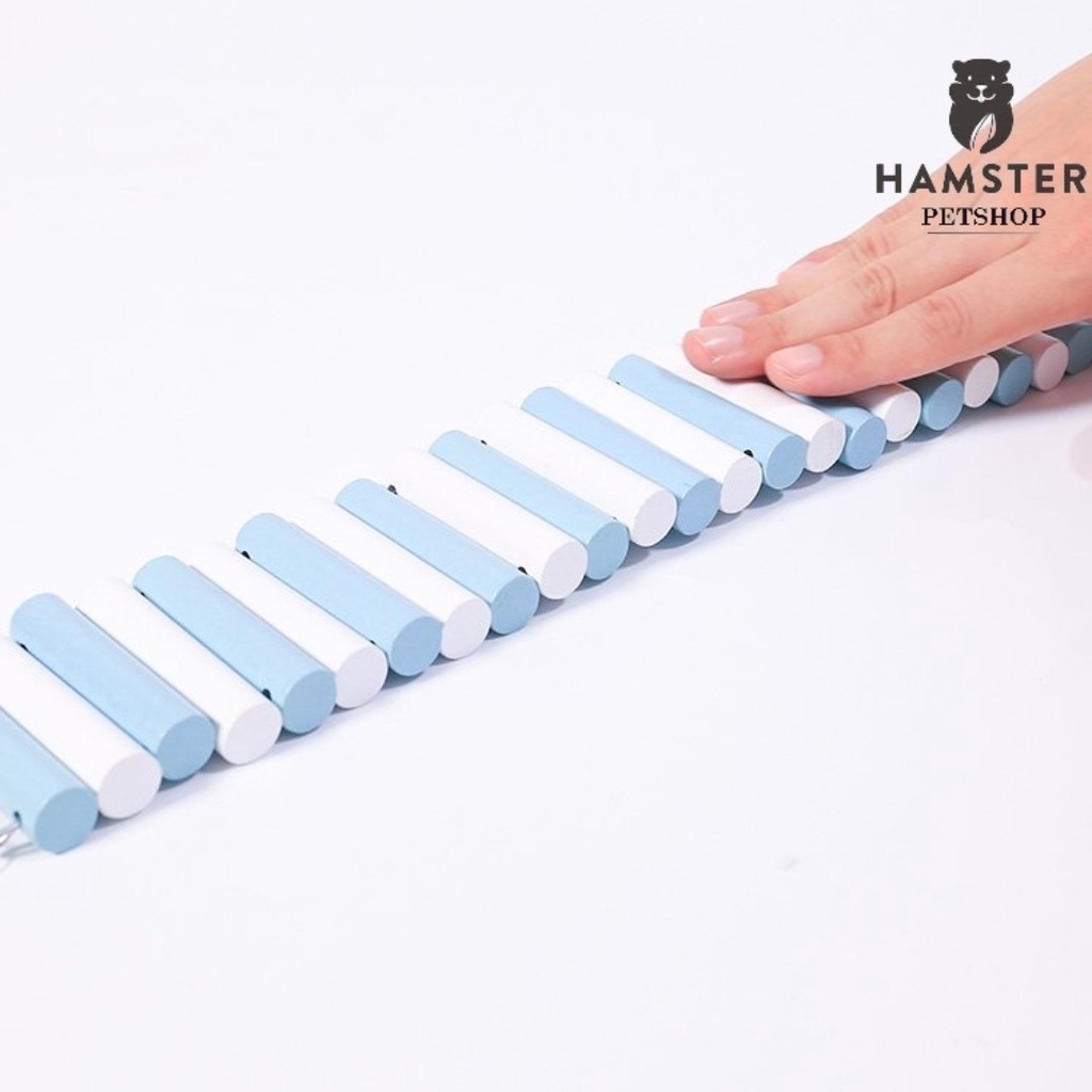Cầu Thang Gỗ Uốn Cho Hamster, Sóc, Đuôi Mập