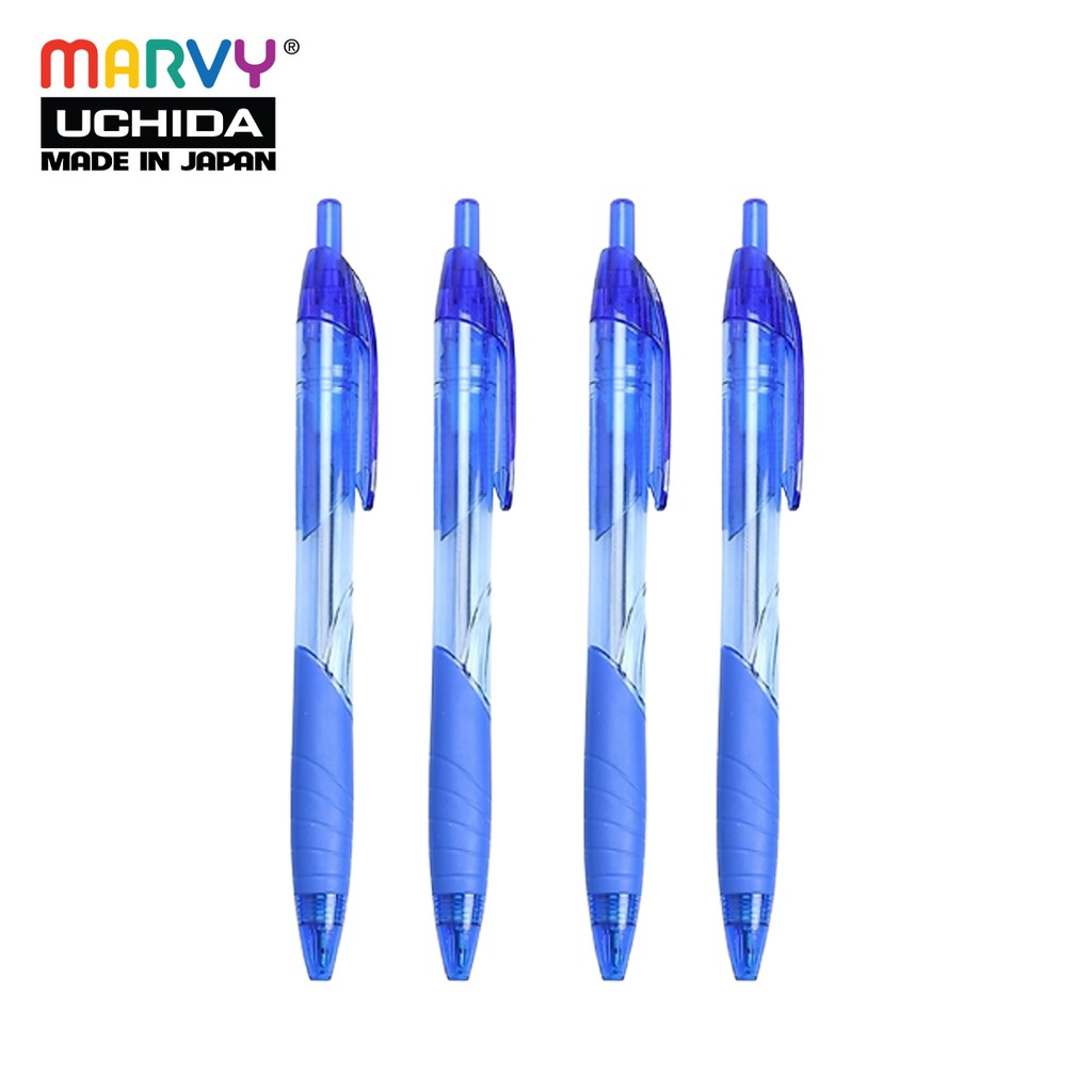 Combo 4 cây Bút bi bấm Marvy Uchida RS5 ngòi 0.5mm