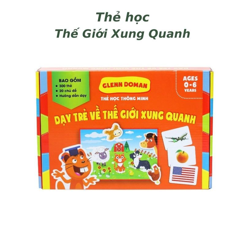 Bộ THẺ HỌC THÔNG MINH CHO BÉ 🌟 FREE SHIP 🌟 Thẻ Dạy Trẻ Về Thế Giới Xung Quanh Nâng Cao cho Trẻ từ 0 - 6 Tuổi