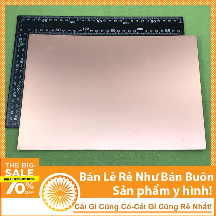 Phíp Đồng Thủy Tinh 1 Mặt PCB - FR4 Phíp Đồng Làm Mạch In Thủ Công 20x30cm