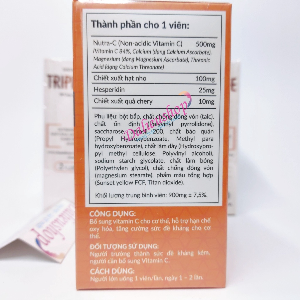 Viên uống Sillaskin Vitamin C - 60 Viên