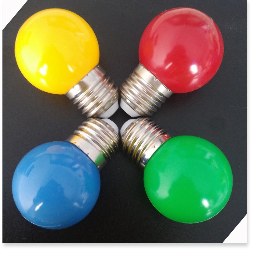 Thiết bị chiếu sáng 🔖1 ĐỔI 1 🔖 Bóng đèn led tròn G45 nhiều màu, chống nước, tiết kiệm điện 9134