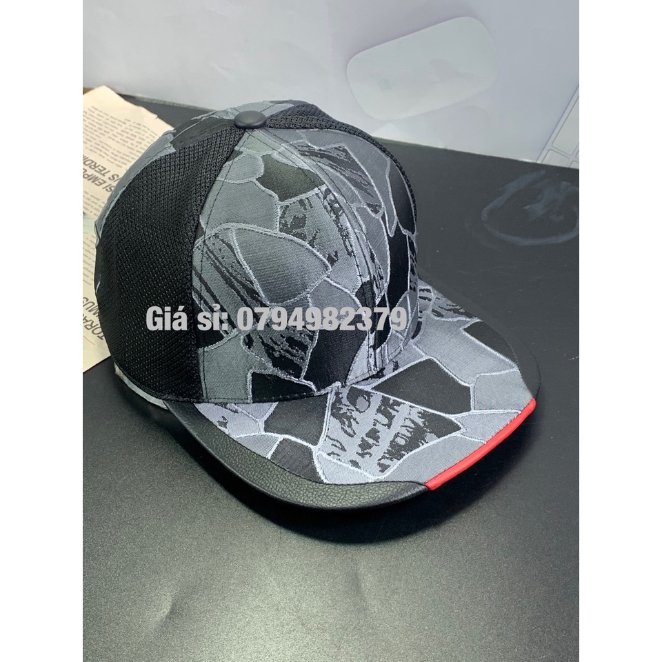 Nón snapback - hiphop vải 3d viền da vá lưới đậm chất phong cách cool ngầu (Cap-Nón(Most))