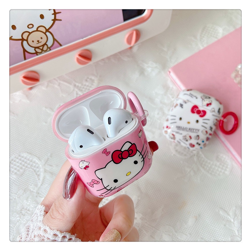 Hellokitty Vỏ Bảo Vệ Hộp Sạc Tai Nghe AirPods3gen 2021 AirPods3 AirPodsPro Airpods2 Ốp