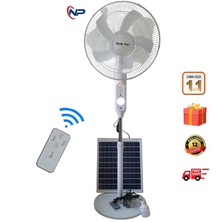 [Quà50K]Quạt Năng Lượng Mặt Trời,Quạt Tích Điện Mẫu Mới 2021,Điều Khiển,Đèn Led Dây Dài 3M,Sạc Điện Thoại,Củ sạc 220V