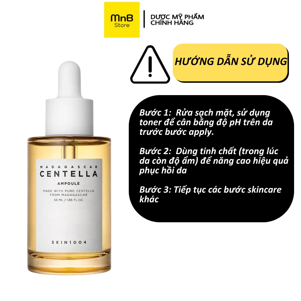 Tinh chất rau má Skin1004 Madagascar Centella Asiatica 100 Ampoule phục hồi và làm sáng da 55ml