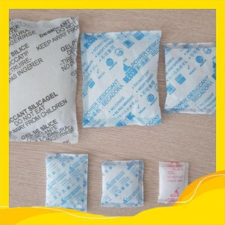 [Silicagel] Đóng túi 500gr Gói Hút Ẩm loại 1/2/3/5/10/20/50/100/500g Silica Gel - Hạt chống ẩm mốc, khử mùi