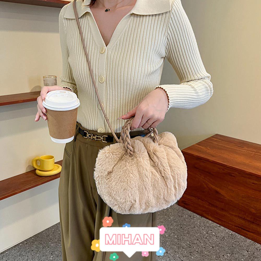 Túi Đeo Chéo Phủ Lông Mềm Thời Trang Nữ MIHAN1