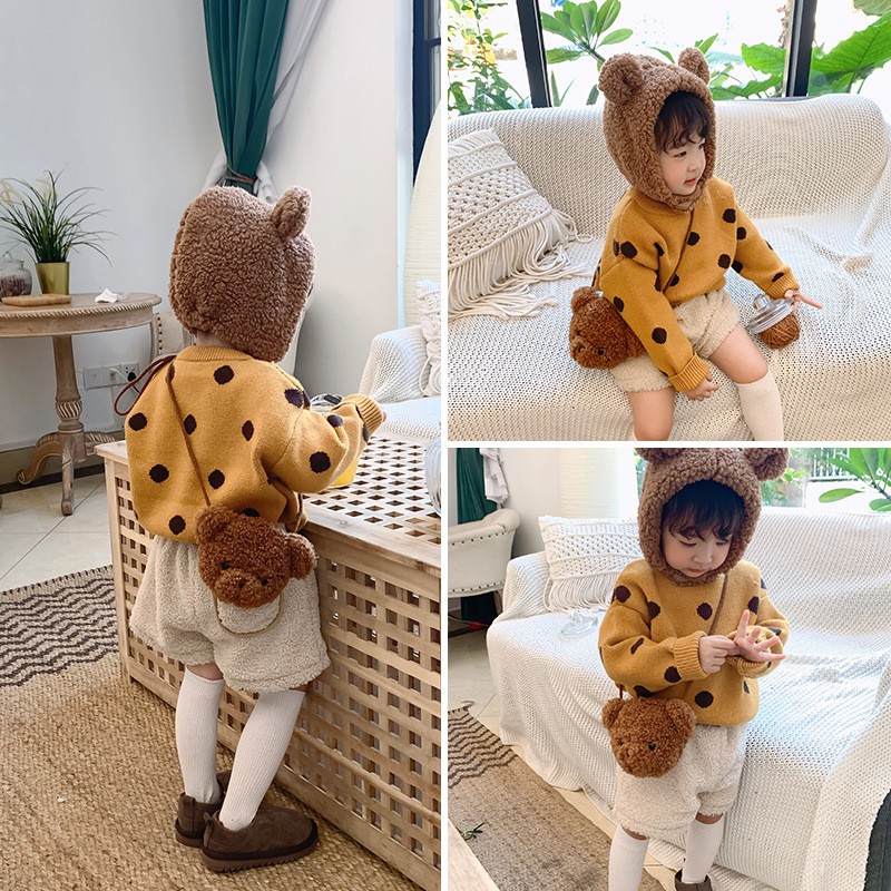 Túi Đeo Chéo Hình Hoạt Hình Xinh Xắn Cho Bé Gái