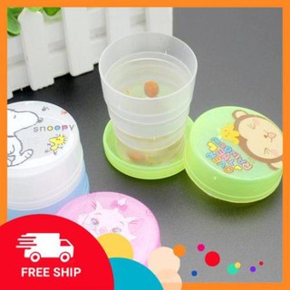 Ly nước gấp gọn hình thú cute tiện dụng dễ vế sinh